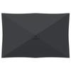 Garden Umbrella with Base 200 X 300 Cm Polyester Rectangular