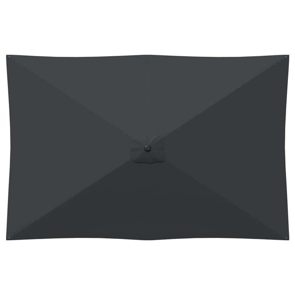 Garden Umbrella with Base 200 X 300 Cm Polyester Rectangular
