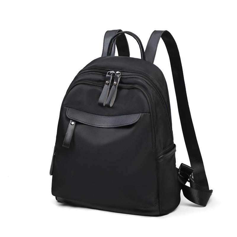 Love Sea Oxford Cloth Backpack Women's Large Capacity Travel Bag Backpack Leisure Sports Simple Lightweight School Bag