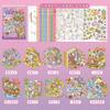1 Sticker Sheet Per Pack Fairy Tale Cottage Series Miniature Scenery Stickers Cartoon Scenery Collection DIY Scene Decorations