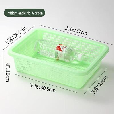 Rectangular Plastic Storage and Drain Basket