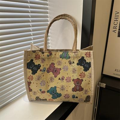New Winter Large Capacity Student Class One-shoulder Tote Bag for Women Simple and Fashionable Casual Handbag Trendy