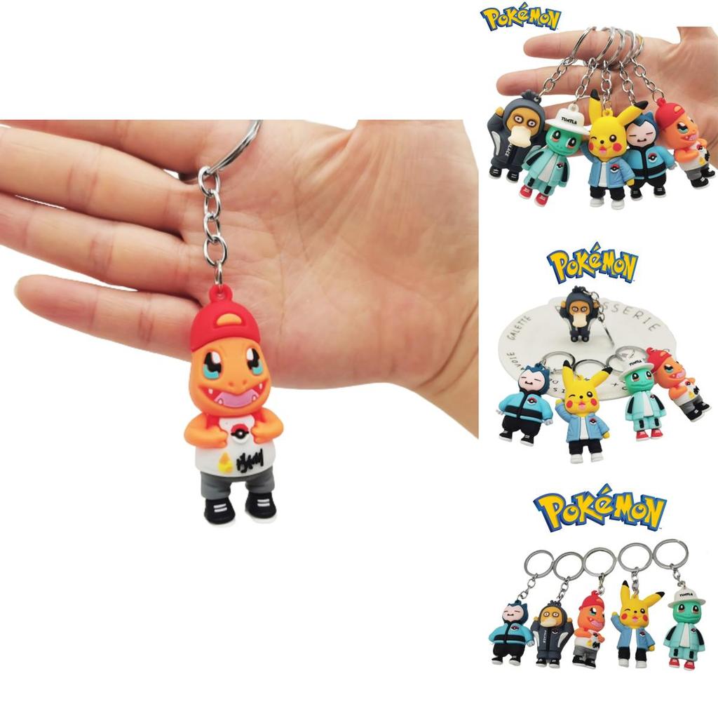 Adorable Pokemon Pikachu Squirtle Keychain Toy For Kids And Adults