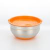 American-Style Silicone-Lidded Salad Bowl Set - Stainless Steel, Multi-purpose for Cooking, Baking, and Egg Beating.
