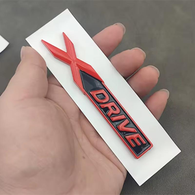 ABS X Drive Logo Xdrive Emblem Sticker Car Rear Trunk Badge for BMW E39 E46 E60 E90 E87 F10 F30 G20 G30 X1 X3 X5 Accessories