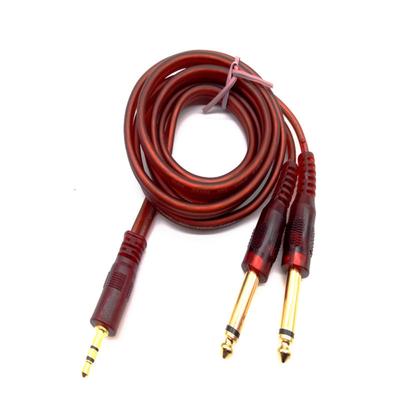 1,5 M 3,5 mm til 6,35 mm Jack Plug Kabelkontakt Lydledningsmikser Strømforsterker ledning