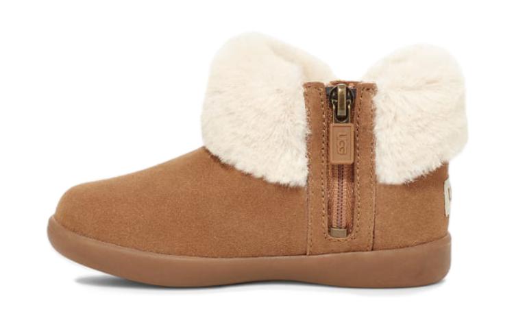 UGG Suede Comfortable And Trendy Low Shaft Kids Boots Chestnut Kids 1143659T-CHE 28.5