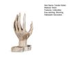 Collectible Eye-catching Candle Holder Resin White 1 Pc