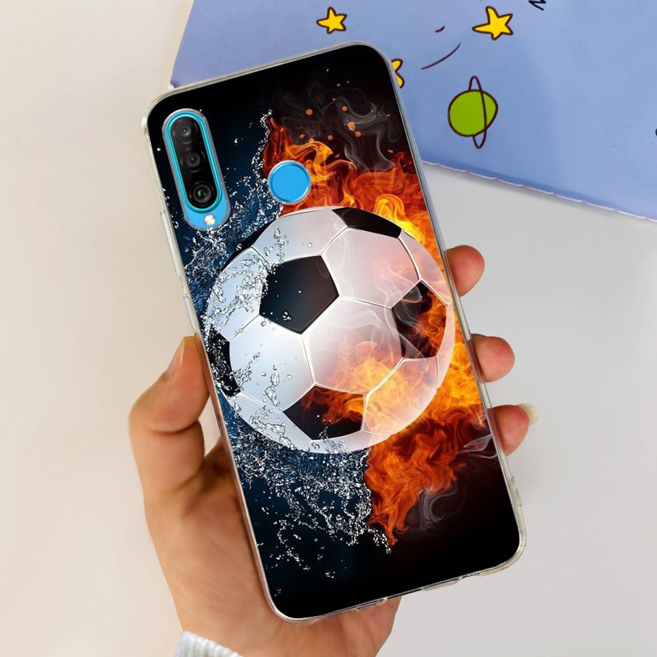 For Huawei P30 Lite Case MAR-LX1M MAR-L21A MAR-LX1A Cute Astronaut Cover Clear Silicone Bumper For Huawei P30 Pro Lite P 30 Capa