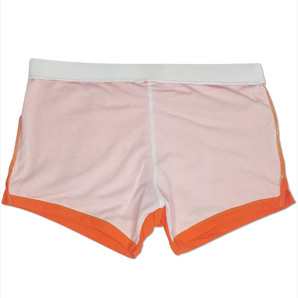 UXH Men's Stylish Stripe Quick-Dry Nylon Swim Trunks with Pockets