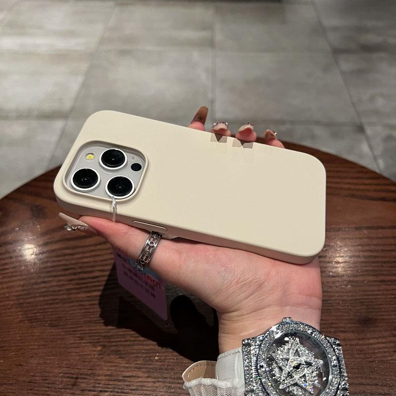 Trendy Flüssigsilikon Vollumwicklung Rutschfeste und sturzsichere iPhone Hülle iPhone14 15 Pro Max 14 plus 15 plus 16 plus iPhone 11 12 13 Hülle