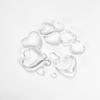 10-50pcs 6-30 mm Heart Shape Flat Back Glass Cabochon Transparent Clear Crystal Cabochon Cameo For Diy Jewelry Making Supplies