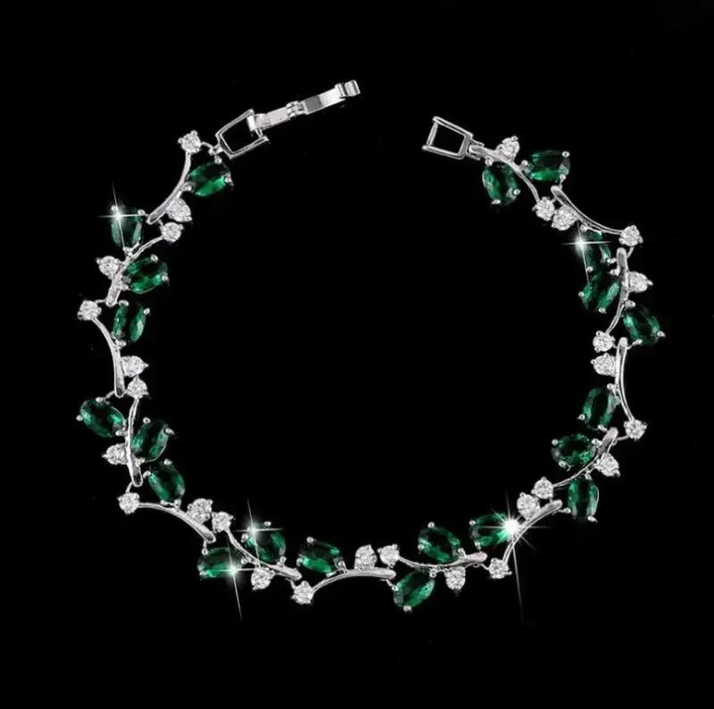 Bracelet Charm Élégant pour Femme Incrusté de Cristal Mode Bijoux de Fiançailles Mariage