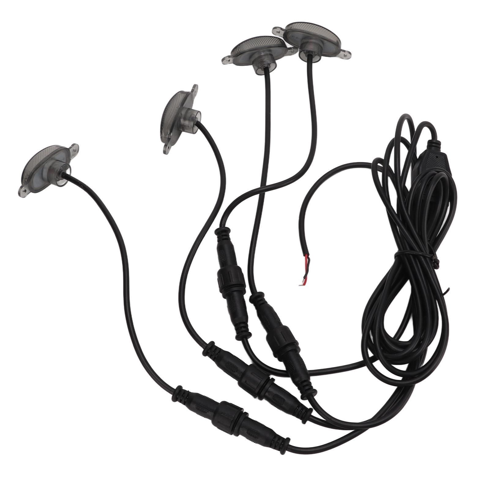 

1V4 Дымовые линзы Передняя решетка Фары для вождения Янтарные светодиодные лампы Бампер ДХО Лампа в стиле Raptor