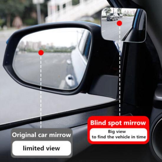 Car Rear View Convex Blind Spot 360° Wide Angle Safety Parking Auxiliary Mirror