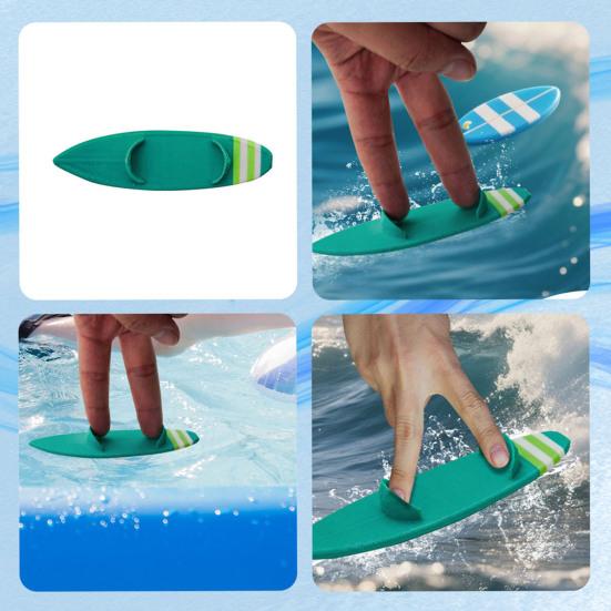 Mini Finger Surfboard Water Floating Balance Toy for Pools Bathtubs Pocket-sized Plastic Surfing Fingerboard for Kids Adults