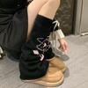 Sweet Cool Long Tube Socks Y2K Leg Warmers Fashion Knitted Wide Leg Hosiery