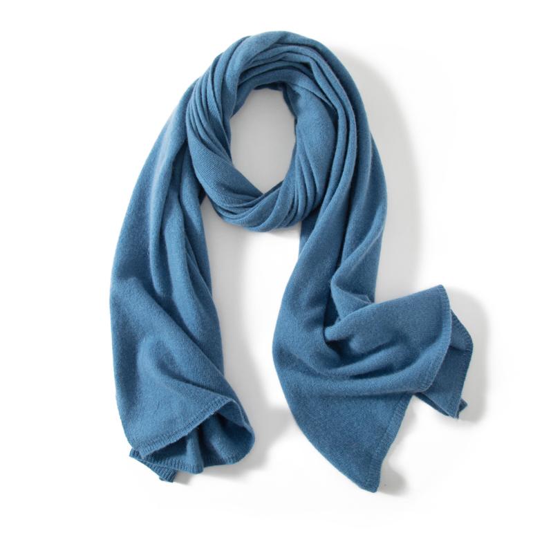 MERRILAMB High Quality Unisex 100% Cashmere Scarf Winter Fashion Plain Solid Warm Cashmere Shawl Wrap Long Scarves for Women Men