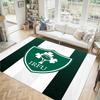 Ireland Rugby Design Crystal Velvet Carpet Cozy Non?Slip Printed Rug For Bedroom Living Room Entrance