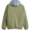 Levis Solid Color Hooded Zip-Up Loose Long Sleeve Jacket Men Jackets Green A8614-0001