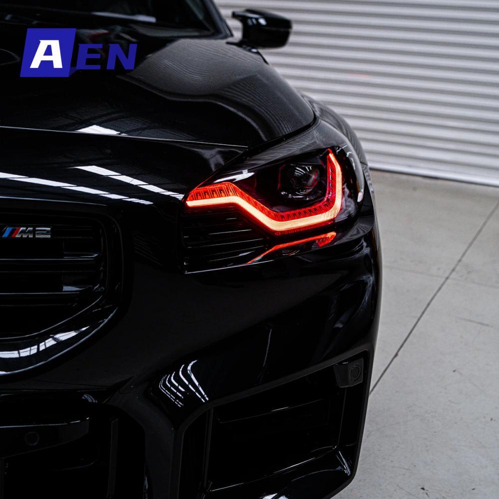 Car DRL Lemon Yellow Red For 2022 2023 BMW 2 series M2 LCI G42 G87 M240i CSL LED Blue Daytime Running Light Turn Signal Module