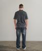 PANICALE Black Striped Johnny Collar Polo Knit