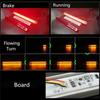 12V 24V 72 LED Truck Rear Tail Light Stop Brake Lamp Flowing Turn Signal Light for Trailer Caravan Lorry Pickup Truck RVs
