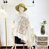 Xinjiang Tibetan Tourist Embroidered Scarf for Women, Ethnic Style Cheongsam Shawl, Warm Tassel Cashmere Yunnan Scarf