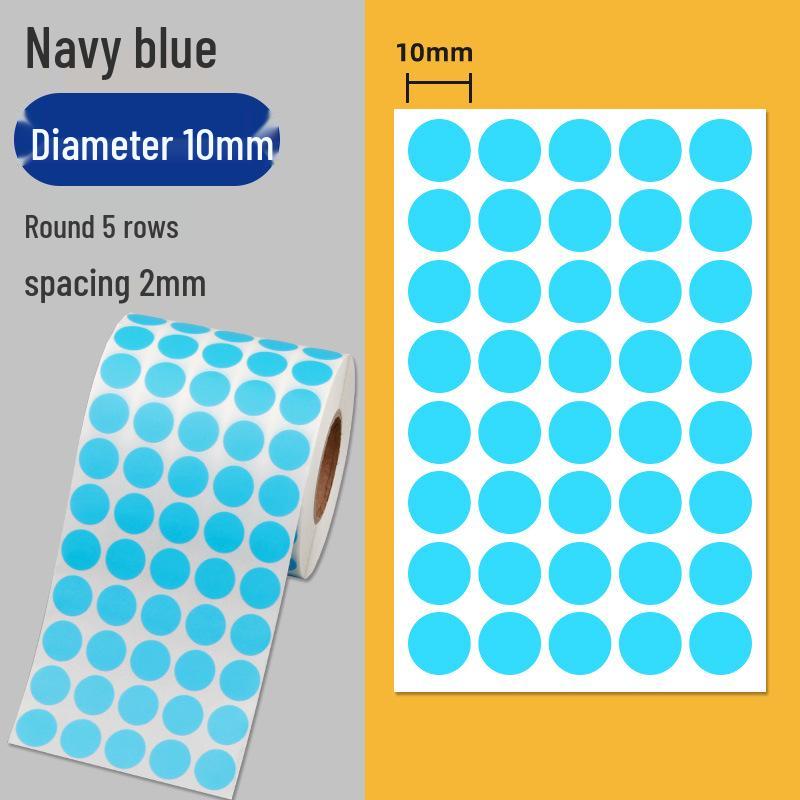 

Папір для самоклеючих етикеток зі штрих-кодом з кольоровим покриттям - Круглі наліпки різних розмірів