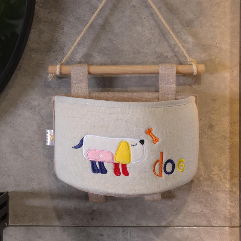 

Fabric Over-Door Organizer - Storage Bag with Toilet Paper Shelf, Wall Clips & Multi-Pocket for Bathroom Essentials