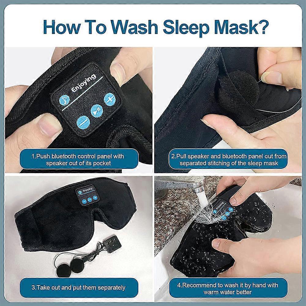 Sleep Mask with Headphones,Sleep Headphones Breathable Sleeping Headphones for