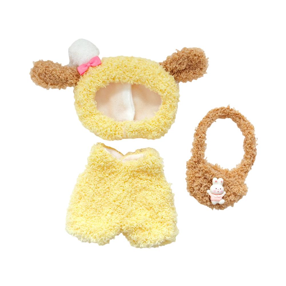 For Labubu V1 V2 Idol Cute Doll Clothes Fashion Sweater Outfit Accessories Sitting Party Pink White Striped Sweater Cup Clothing