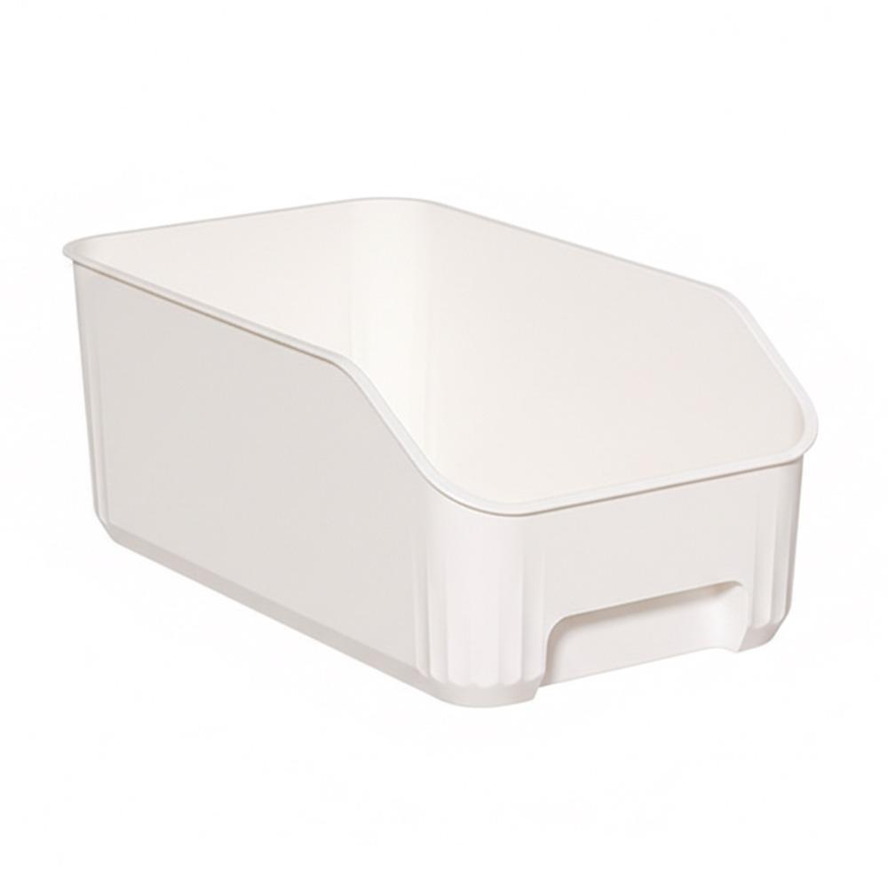 Multifunction Kitchen Storage Box White Transparent Large Capacity Storage Case Desktop Plastic Organizer Container