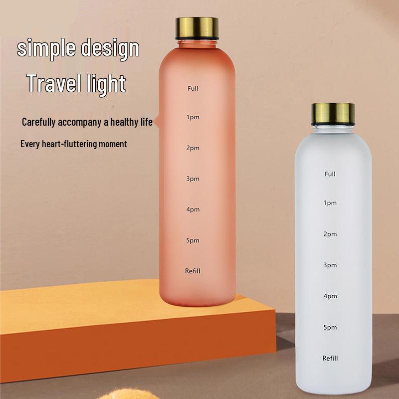 Southeast Asia Fashion 1000ml Drop-Resistant Time Scale Travel Cup