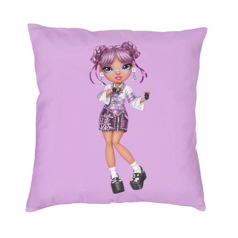 

Rainbow High Dolls Characters Cushion Cover Soft Velvet Luxury Pillow Case Decoration Salon 30cmx30cm