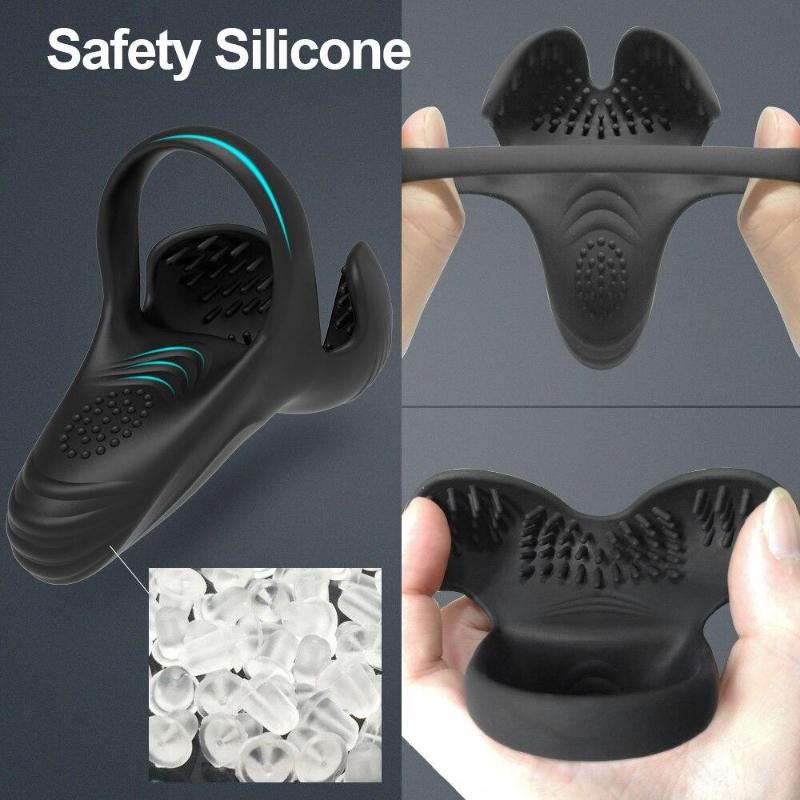 New 3 In 1 Vibrators Penis Cock Rings for Men Exercise Egg Scrotum Stimulator Perineum Massager Cockring Sex Toys for Couple Gay