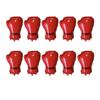 10 Pcs Boxing Gloves Balloons Inflatable Aluminum Foil Boxing Glove Balloons Sports Theme Party Decor for Birthday Wrestling Events