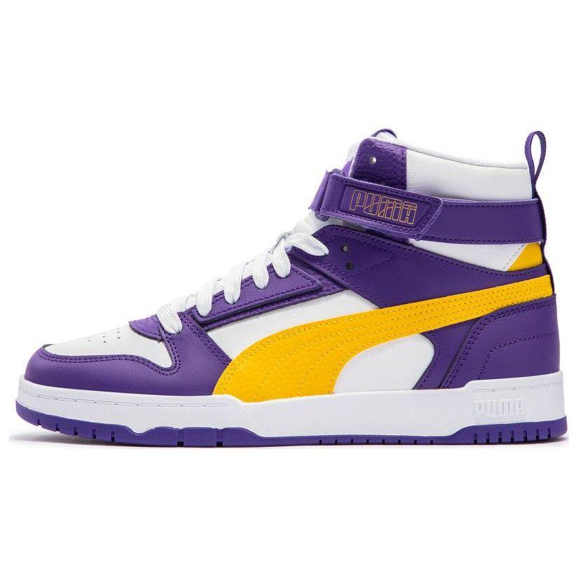 

Puma Rbd Game High-Top Sneakers Unisex Sneakers White Purple Yellow 385839-04 35.5