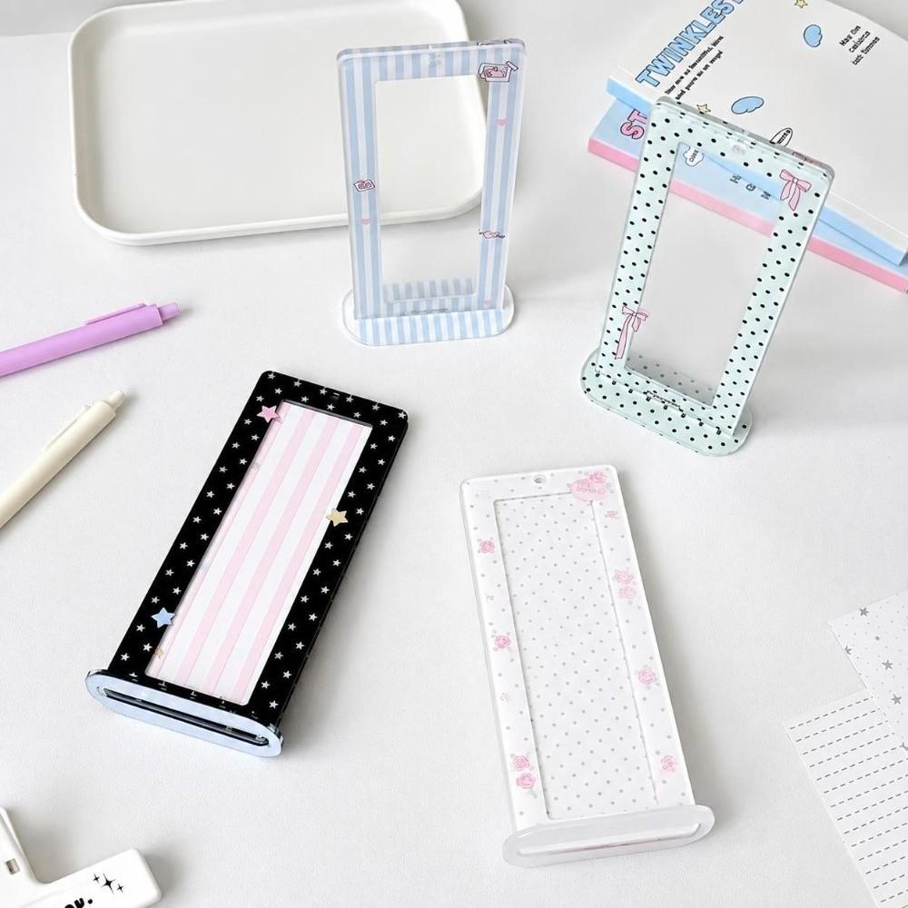Interleaf Type Photo Booth Frames Acrylic Wedding Album Bookmark Holder For 2X6 Inch Photo Strips
