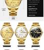 Influencer Brand Men's Tycoon Gold Luminous Waterproof Steel Watch