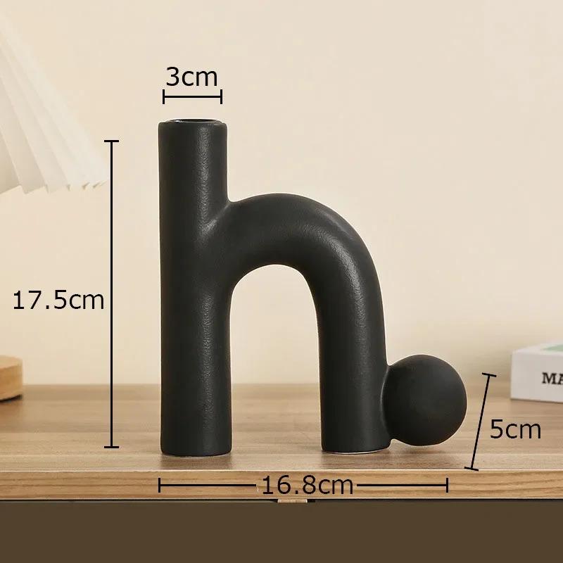Minimalist Design Ceramic Candle Holder Romantic Candlestick Desk Decoration Wax Melt Burner Creative Home Candle Holders