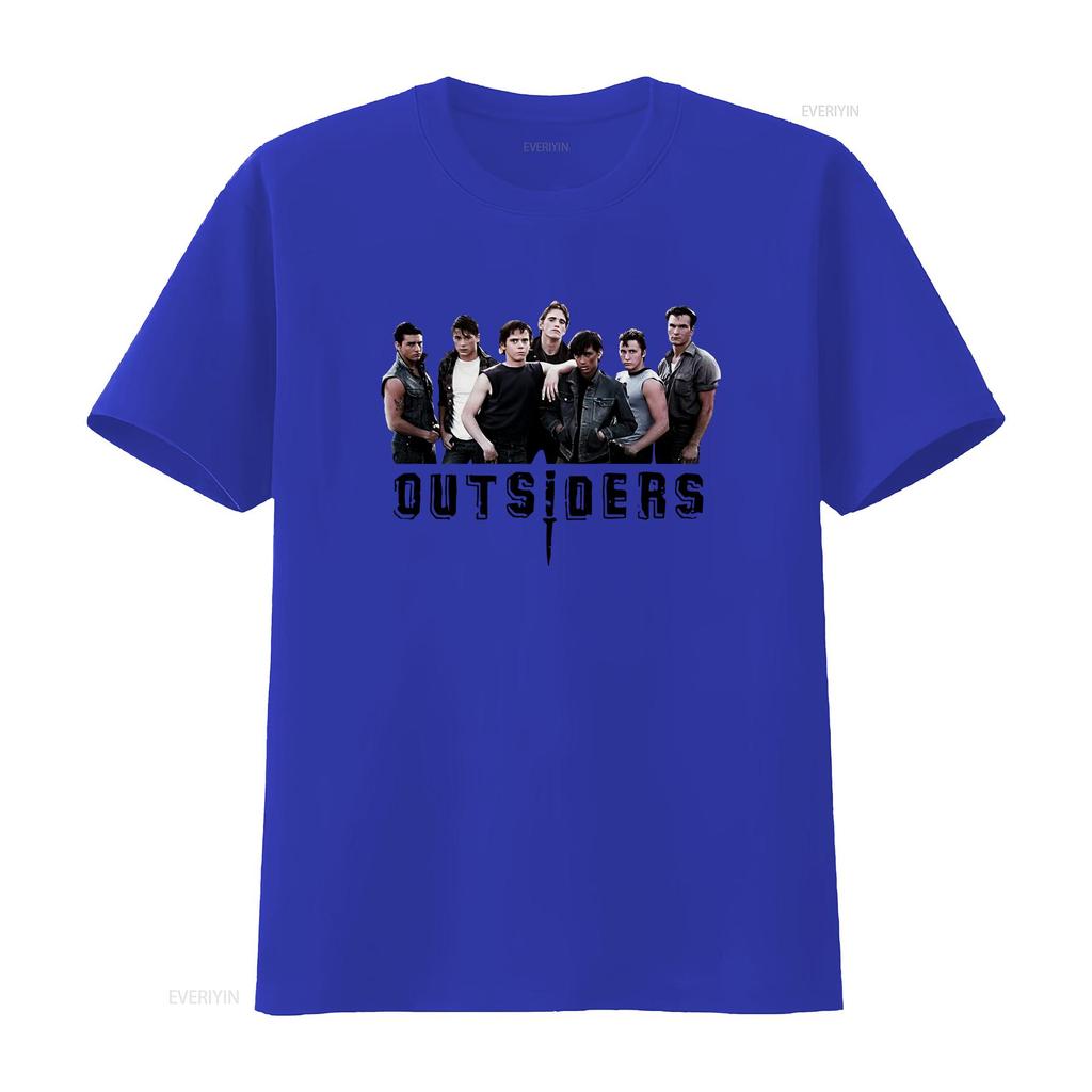 The Outsiders T Shirt 749 Retro White  Vintage Washed Stretched Soft Unisex Top For Everyday Wear Graphic Casual Versatile