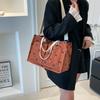 Bow Printed Tote Bag Women's New Autumn Casual Bag Storage Bag Fashionable Large-capacity Handbag
