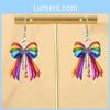 Creative Rainbow Bow Women's Acrylic Earrings For Women And Men Summer