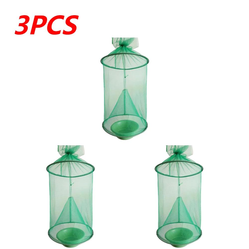Hanging Fly Trap Cage Reusable Folding Flies Catcher Cage Practical Insect Catching Traps Pest Control Tool for Household Garden