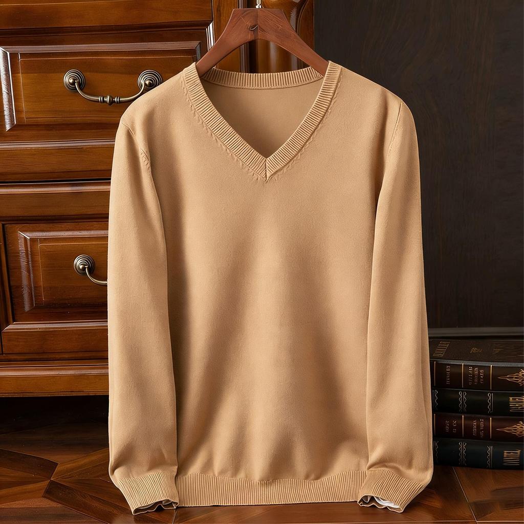 Pánské Dámské vysoce kvalitní podzimní zima pletený svetr svetr s výstřihem do V Dlouhý rukáv Topy Halenka Společenské oblečení Košile Košile Pro muže