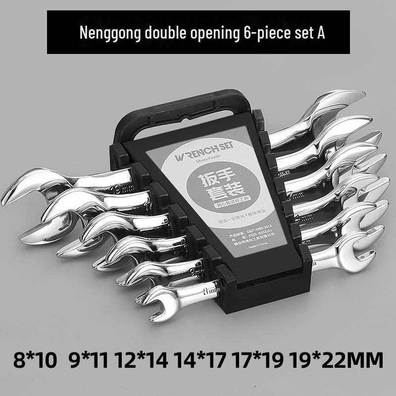 Set cheie tubulară cu clichet dublu capăt multifuncțională Green Forest