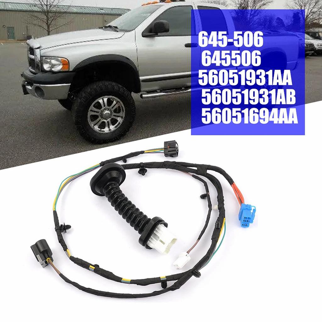 Rear Door Wiring Harness With Connectors for 1500 2500 3500 4500 2004-10 645-506 645506 56051931AA 56051931AB 56051694AA