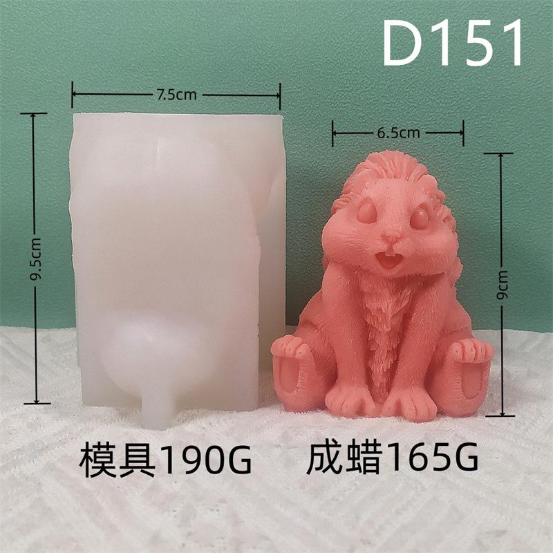3D DIY Cute Squirrel Silicone Candle Mold Animal Soy Wax Silicone Mould Animals Lover Home Decor Gift