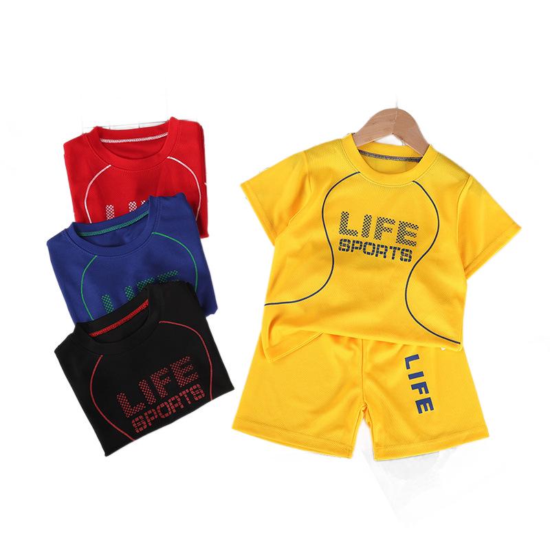 2026 Kids' Short Sleeve & Shorts Set: Breathable, Quick-Dry, Trendy Print